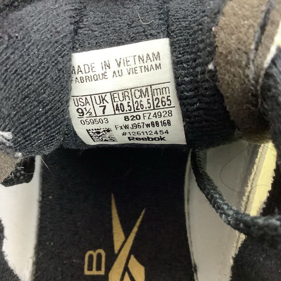 Reebok Cardi B Club C Sneaker Shoes Women's 9.5 Gray Black Gold - Picture 9 of 11